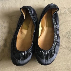 Lanvin Patent and Satin Ballet Flat